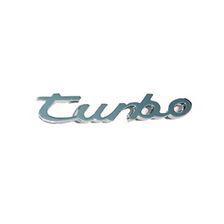 Turbo Chrome Emblem Logo with Double tape  | Emblem | Decal | Monogram | Logo