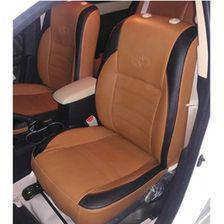 Japanese Rexine Extra Foaming Seat Covers Orange and Black