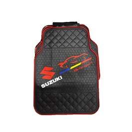 Suzuki Motor Sport PVC Floor Mat Black and Red | Latex Mats