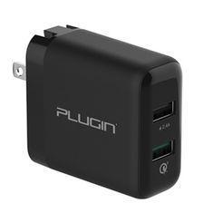 Plugin Fusion USB Mobile Charger with Smart Charge and Qualcomm 3.0 Ports