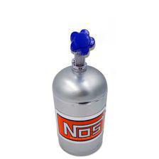 Car NOS Cylinder Can Portable Car Ashtray For Smokers Silver
