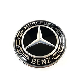 Mercedes Round Metal Universal After Market emblem Logo with double tape