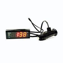 Rectangular Digital Clock 3 in 1 with Volt and Temperature Display | Car Special Digital Watch