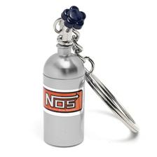 NOS Can Cylinder Shape Key Chain / Key Ring - Silver