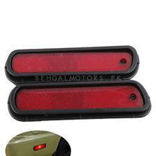 JDM Style Bumper Rear Marker Lamps Red Color | JDM Style Rear Marker Lights Red LED Tail Light Bumper Reflector | Rear Bumper Reflector Marker Tail Lights