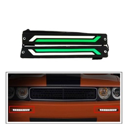 Flexible Daytime Running Lights White And Green - Pair | Daytime Running Lights | Car Styling Led Day Light | DRL Lamp
