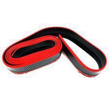 Rubber Lip Protector Carbon Fiber Black with Red Tip