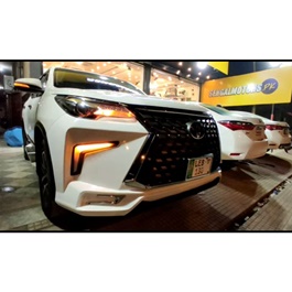 Toyota Fortuner LX570 Lexus Style NKS Body Kit / Bodykit Trd Style V9 ( 4 Pcs) - Model 2016-2021
