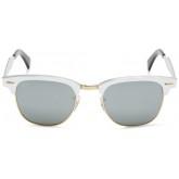 Ray-Ban 0RB3507 139/8551 Non Polarized Clubmaster Sunglasses Brushed Silver