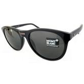 Montblanc Modified Oval Wayfarer Sunglasses Black MB506S