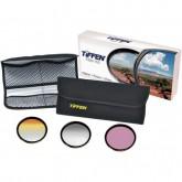 Tiffen 72mm Scenic Enhancement Kit 3 - Sunset Color Grad 2, Enhancing Filter, Color Grad ND .6 Filters