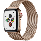 Apple Watch Series 5 40mm GPS + Cellular Gold Stainless Steel Case with Gold Milanese Loop MWWV2
