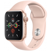 Apple Watch Series 5 40mm GPS Gold Aluminum Case with Pink Sand Sport Band MWV72