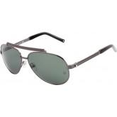 MontBlanc Men's MB454S Metal Sunglasses Gray-Green