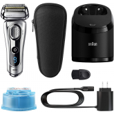 Braun Electric Shaver, Series 9 9290cc Men's Electric Razor / Electric Foil Shaver, Wet & Dry, Travel Case with Clean & Charge System 