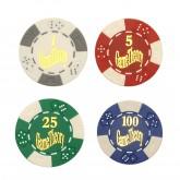 WE Games Camphor Wood Poker Chip Set - 300 Clay Chips