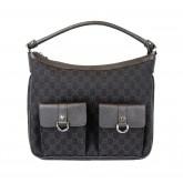 Gucci Denim Brown Abbey Hobo Purse Handbag