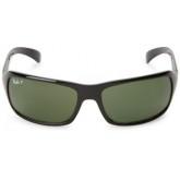 Ray-Ban RB4075 Sunglasses Black Frame/Green Polarized Lens