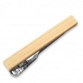 Wood Tie Clip, 1.5 Inch Bamboo