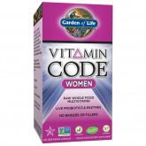 Garden of Life Multivitamin Women's Raw Whole Food Vitamin Supplement with Probiotics, Vegetarian, 120 Count