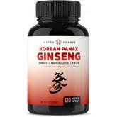NutraChamps Korean Red Panax Ginseng 1000mg - 120 Vegan Capsules Extra Strength Root Extract Powder Supplement w/High Ginsenosides for Energy, Performance & Focus Pills for Men & Women