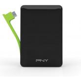 PNY Technologies PowerPack M3000 with Built-In micro-USB Cable (Black)