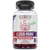Elder-Mune Sambucus Elderberry Gummies - Antioxidant Flavonoids, Immune Support Gummy Vitamins, Zinc Supplement & Vitamin C Supplement