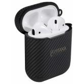 PITAKA Airpal Mini Aramid Fiber Protective Case for Airpods 1 & Airpods 2 Black Twill