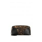 Burberry Horseferry Check and Leather Clutch - Honey/Black