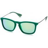 Ray-Ban Men's Chris Square Sunglasses Flock Green