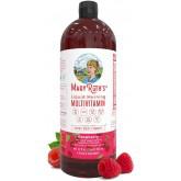 Morning Liquid Vitamins by MaryRuth (Raspberry) Vegan Multivitamin A B C D3 E Trace Minerals & Amino Acids for Energy
