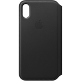 Apple iPhone X Leather Folio (Black)