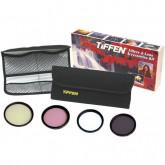  Tiffen 77mm Special Effects DV Kit (Color Graduated ND.6, Pro Mist 1/4, Enhancer, Gold Diffusion F/X 1/2 and Soft Pouch)