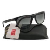 Ray-Ban RB 4181 Sunglasses Black Frame/Crystal Gradient Gray Lens