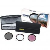 Tiffen 67mm Wide Angle Filter Kit (UV Protector, Circular Polarizing, Enhancing Filters & 4 Pocket Pouch)