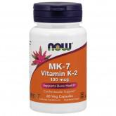 NOW Supplements, MK-7 Vitamin K-2 100 mcg, 60 Veg Capsules