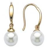 So Chic Jewels 18K Gold Pearl Drop Earring