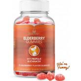 The Only Elderberry Gummies with Vitamin C, Propolis, Echinacea for Immune Support Supplement for Kids and Adults, Raspberry Flavored, 70 Chewable Gummy Vitamins 