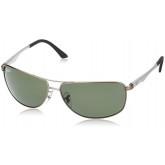 Ray-Ban - Mens Pilot Sunglasses Matte Gunmetal Frame/Polarized Green Lens