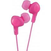JVC HAFX5P Gumy Plus Inner Ear Headphones (Pink)