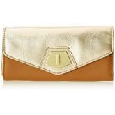Nine West Rock and Lock Continental Wallet Wallet Henna Brown Gold