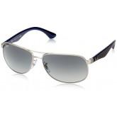 Ray-Ban Men's ORB3502 029/8561 Aviator Sunglasses Matte Silver