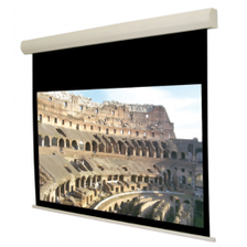 Lucky Projector Screen Electric 9x5.1 Matte White Upper Black Boarder