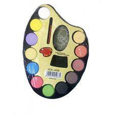 Water Color Artist Palette With Paint Brush & 12 Colors KDS-8026
