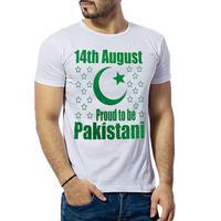 14th August Proud to be pakistani printed t-shirt for men Tajori