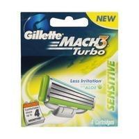 Gillette Mach3 Turbo Blades 4 carts Tajori