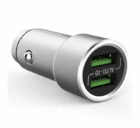 LDNIO C302 Zinc Alloy Dual USB LED Car Charger With Micro USB Cable 5V 3.6A Tajori
