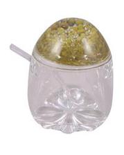 Jam Condiment Jar& Sugar Pot - Green Tajori