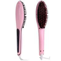 Fast Hair Straightener Brush - Pink Tajori