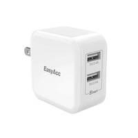 EasyAcc 24W 4.8A Wall Charger 2-Port USB Travel Charger with Foldable Plug, Smart Charge Technology Tajori